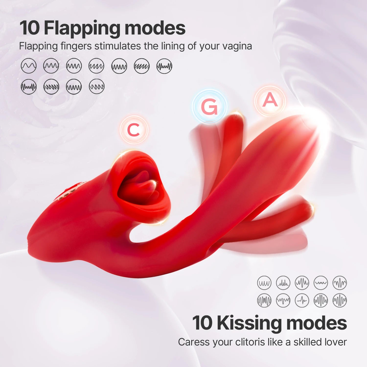 All-round Mate - Oral Sex Toy with 10 Kissing and Flapping Patterns Candyhub All-round Mate - Oral Sex Toy with 10 Kissing and Flapping Patterns Candyhub