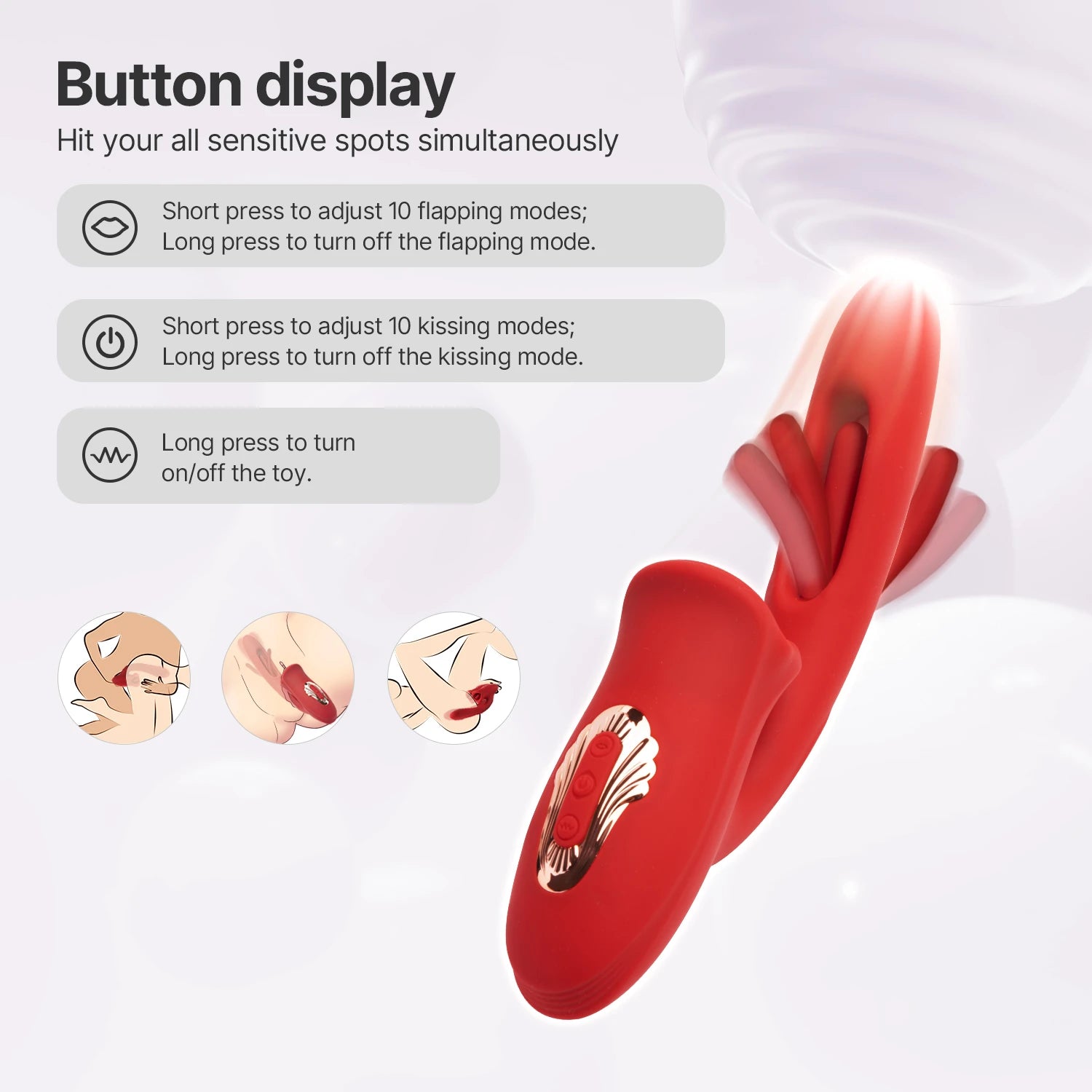 All-round Mate - Oral Sex Toy with 10 Kissing and Flapping Patterns Candyhub All-round Mate - Oral Sex Toy with 10 Kissing and Flapping Patterns Candyhub