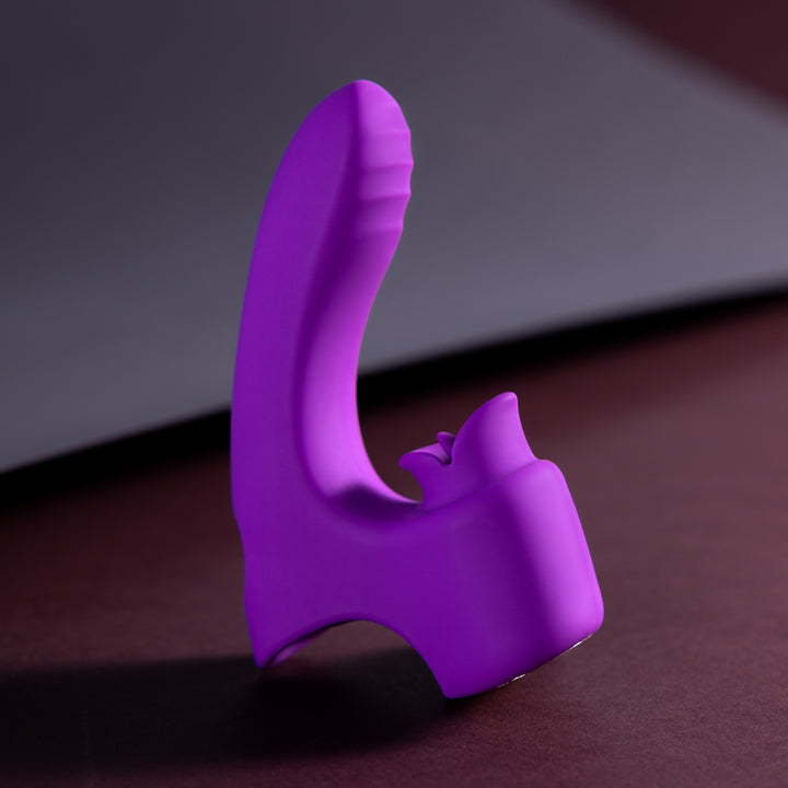 Finger vibrator tongue