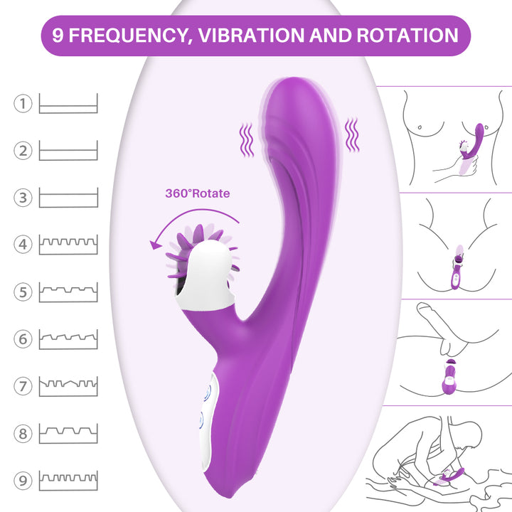 C-spot Dual Lover - Powerful Vibration and Rotation
