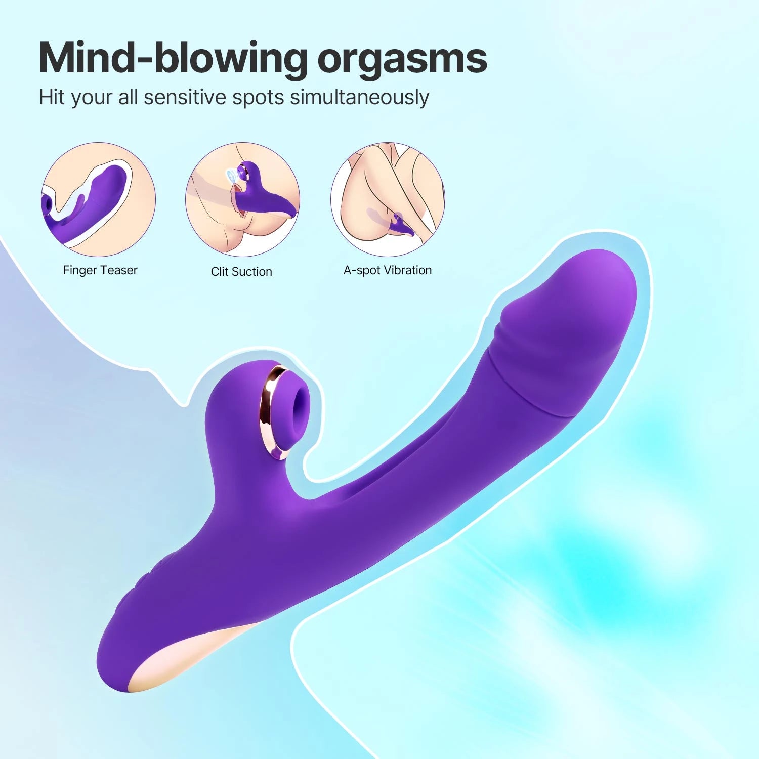 Ecstasy Explorer - Vibrating Clit Sucker Tapping G-spot Vibrator Candyhub Ecstasy Explorer - Vibrating Clit Sucker Tapping G-spot Vibrator Candyhub