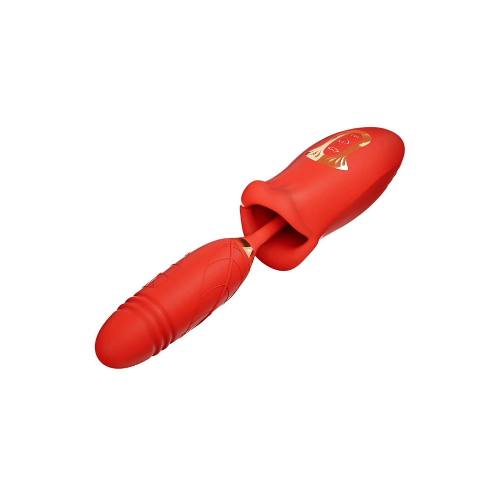 Mouth Thruster - G-spot Dildo & Mouth Biting Vibrator