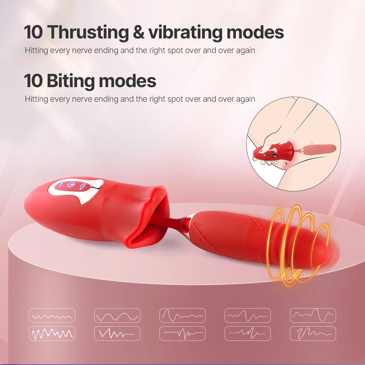 Mouth Thruster - G-spot Dildo & Mouth Biting Vibrator | Hot sex toy Candyhub Mouth Thruster - G-spot Dildo & Mouth Biting Vibrator | Hot sex toy Candyhub