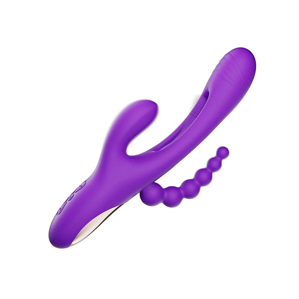 Triple Bliss - Rabbit Vibrator with Tapping finger